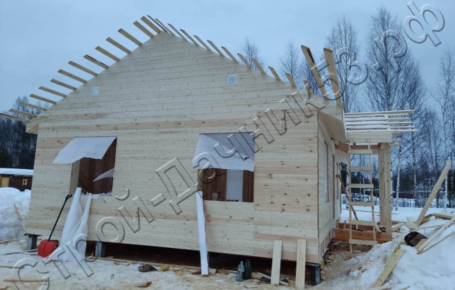 4 Каркасно-щитовой 6×8, 48  м², Ленинградская область, Всеволож (12)